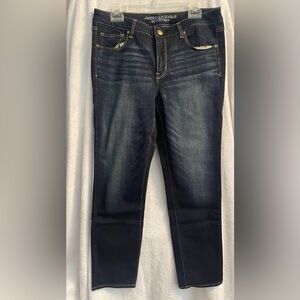 Women's Dark Blue Ankle Jeans